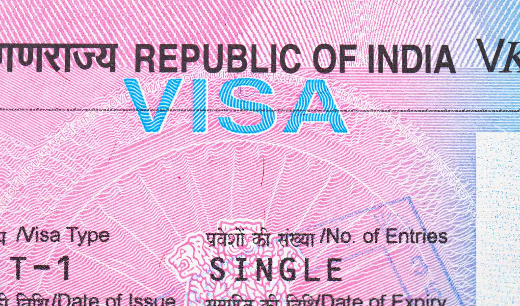 cost of travel visa to india